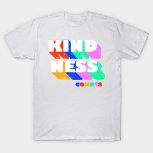 KINDNESS counts typography T-Shirt